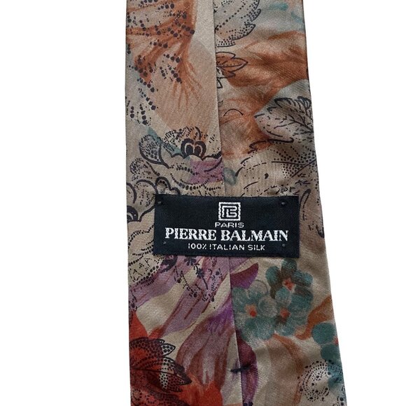 Pierre Balmain Floral Silk Tie - Picture 3 of 3
